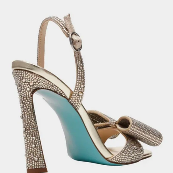 Betsey Johnson Joel Light Gold size 9.5 - Picture 6 of 10